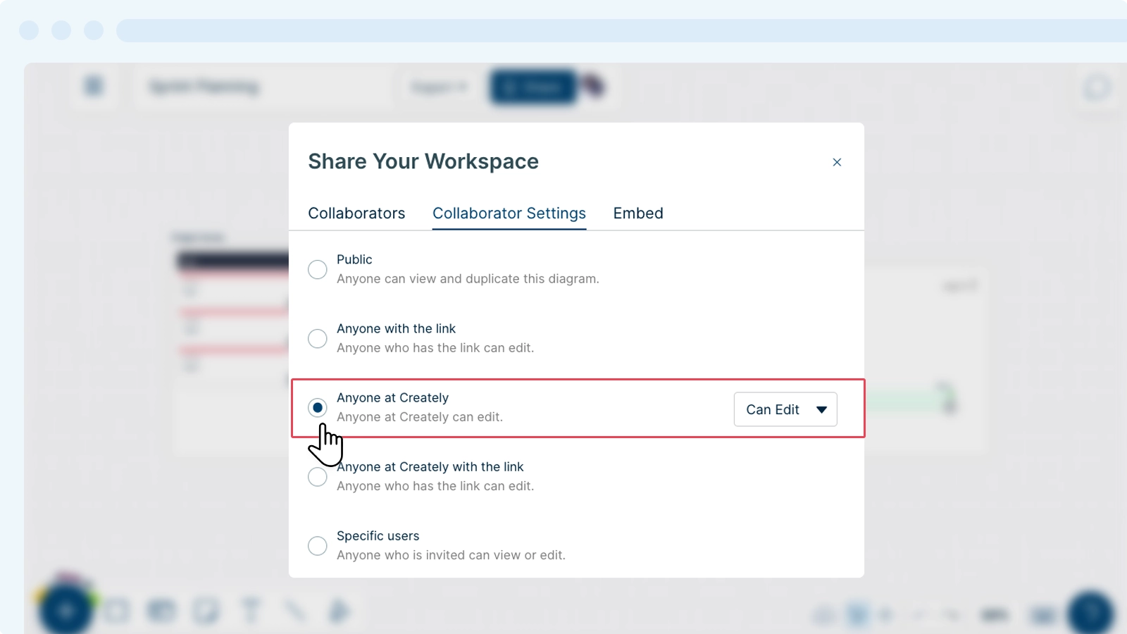 Share Workspaces with Your Organization